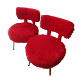 Pair of moumoute armchairs