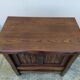 ARANJOU vintage solid elm brutalist bar cabinet