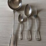 Old silver plated housewife