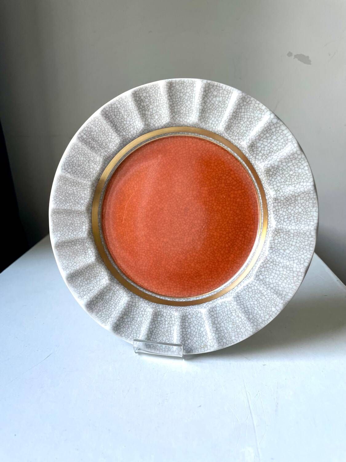 Royal Copenhagen Porcelain crackle ware  designed by Thorkild Olsen