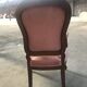 Louis Philippe pink velvet armchair