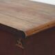 Swedish rustic farmhouse folk art blanket chest 1845