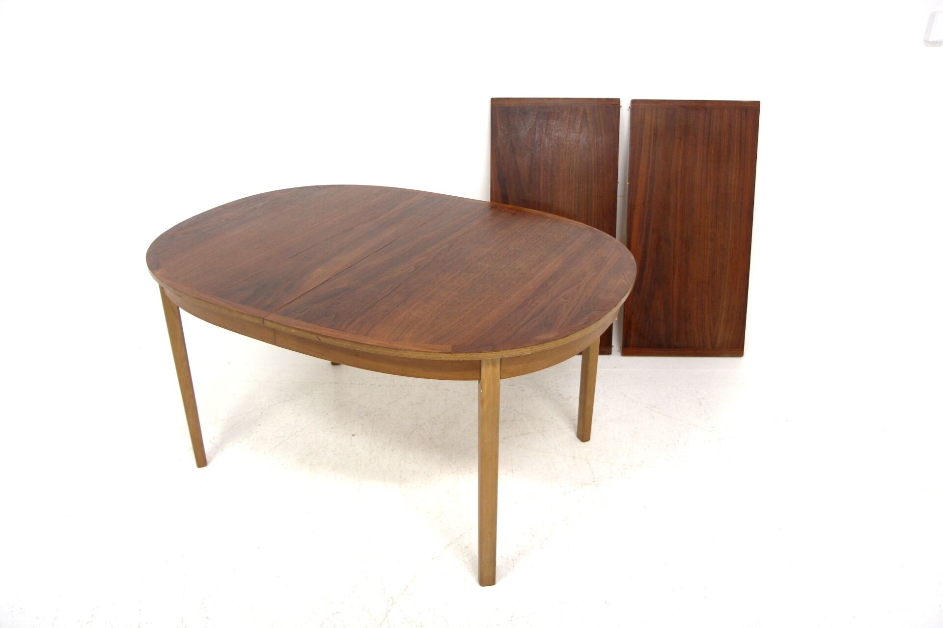 Scandinavian walnut dining table, Sweden, 1960