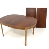 Scandinavian walnut dining table, Sweden, 1960
