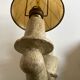 Pair of Arlus torchlight wall light in art deco plaster 1950