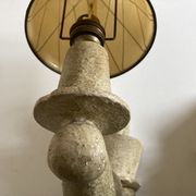 Pair of Arlus torchlight wall light in art deco plaster 1950