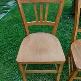6 sanded bistro chairs