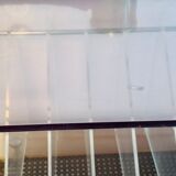 Meuble range disque plexiglas Michel Dumas