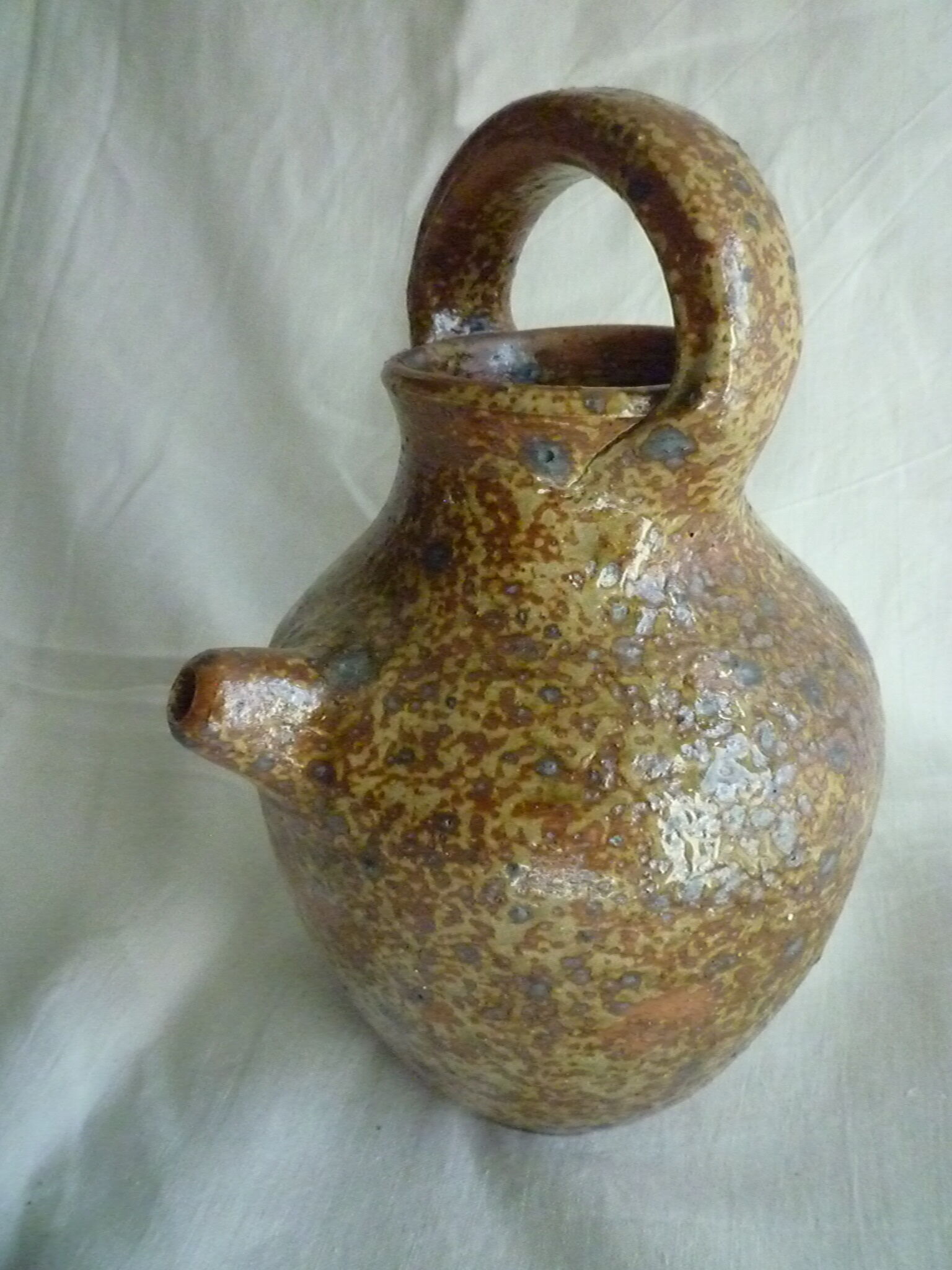 Gargoulette, old sandstone pitcher