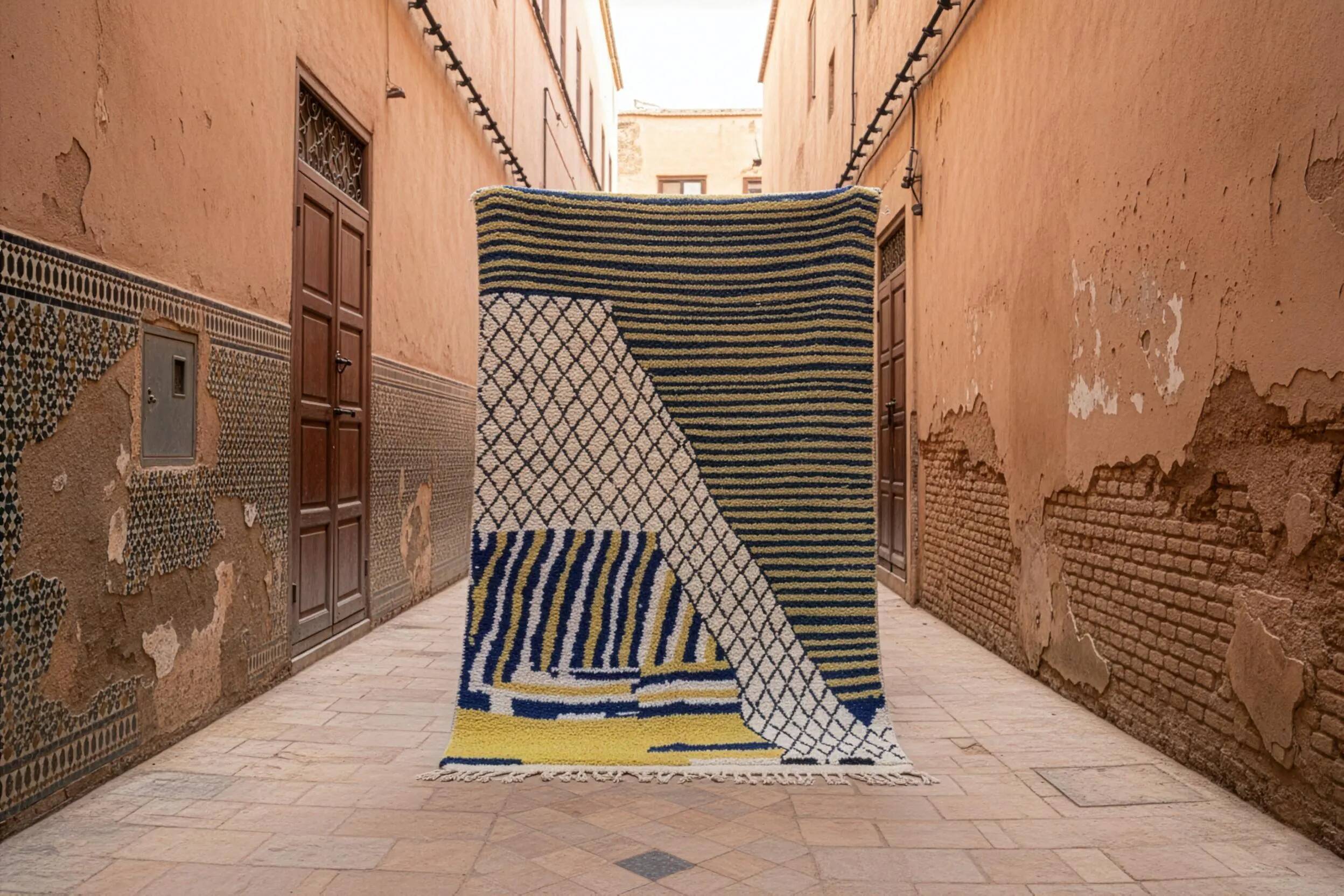 Traditional handmade Moroccan rug 2.5 x 1.5 m