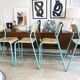 Set of 5 vintage high school/laboratory stools – 1980