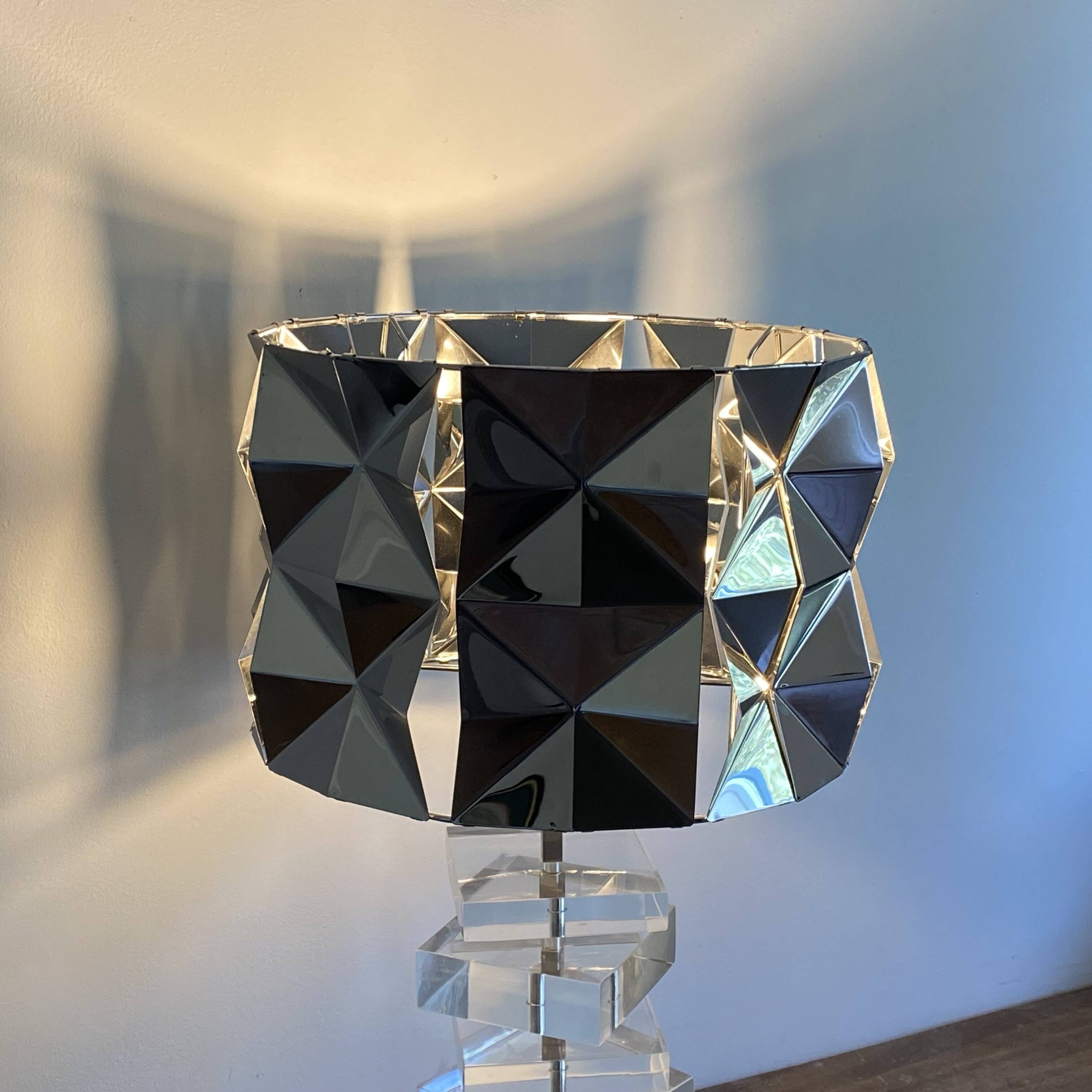 Space age lamp in plexiglass, 1970