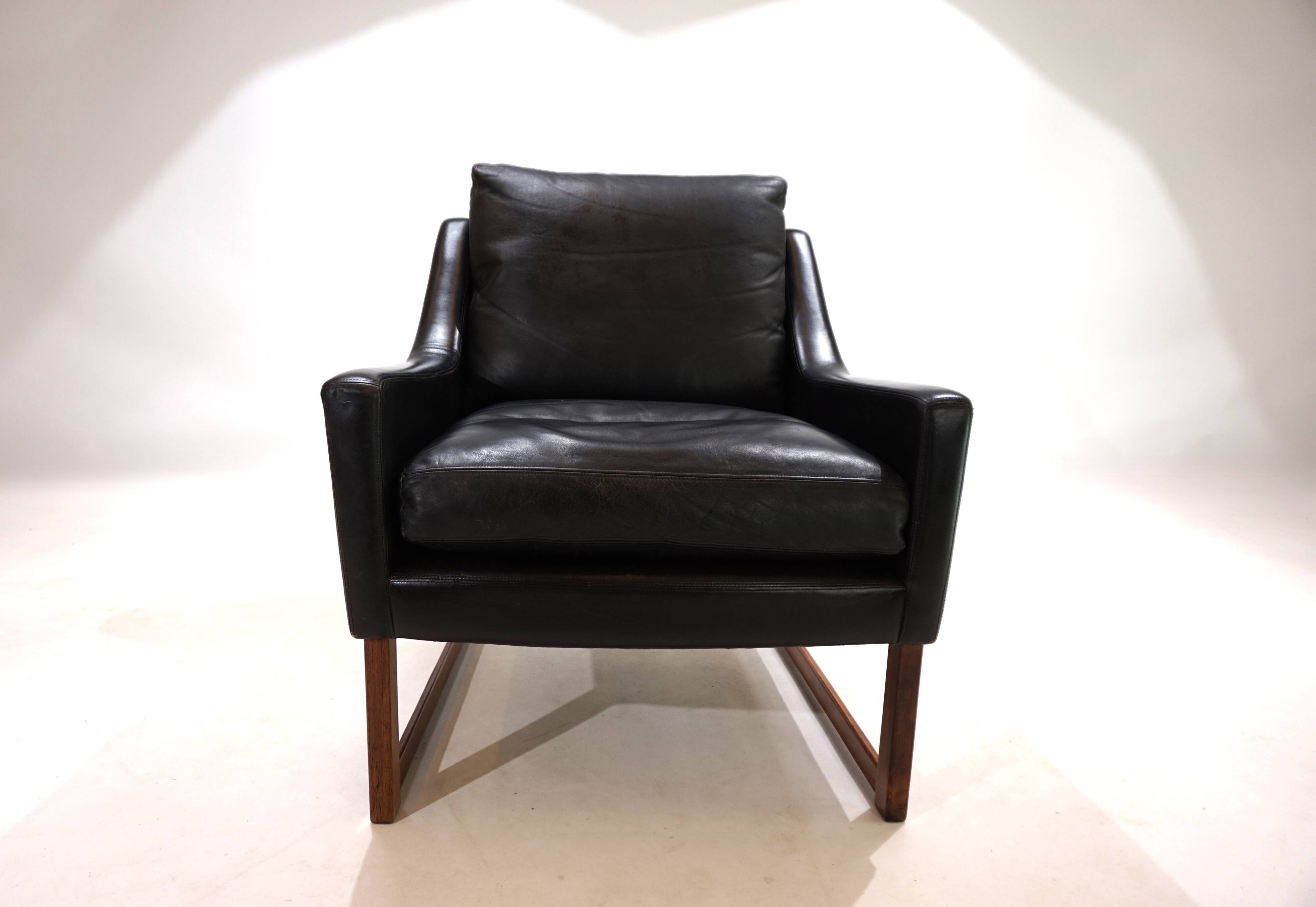 Kill International leather armchair by Rudolf Bernd Glatzel, 1960s