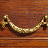 Small display case in oak and old glass