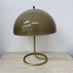 Vintage Mushroom table lamp with gold metal base , 1970s