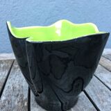 Two-tone folded ceramic vase, 1950/60