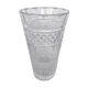 Vase vintage en verre moulé