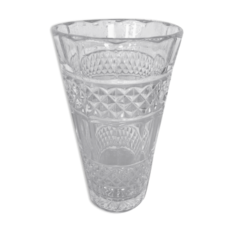Vintage molded glass vase
