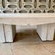 Table basse française  en travertin adouci
