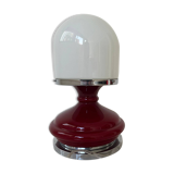 Red plastic table lamp