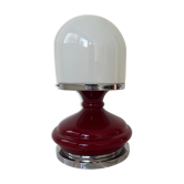 Red plastic table lamp