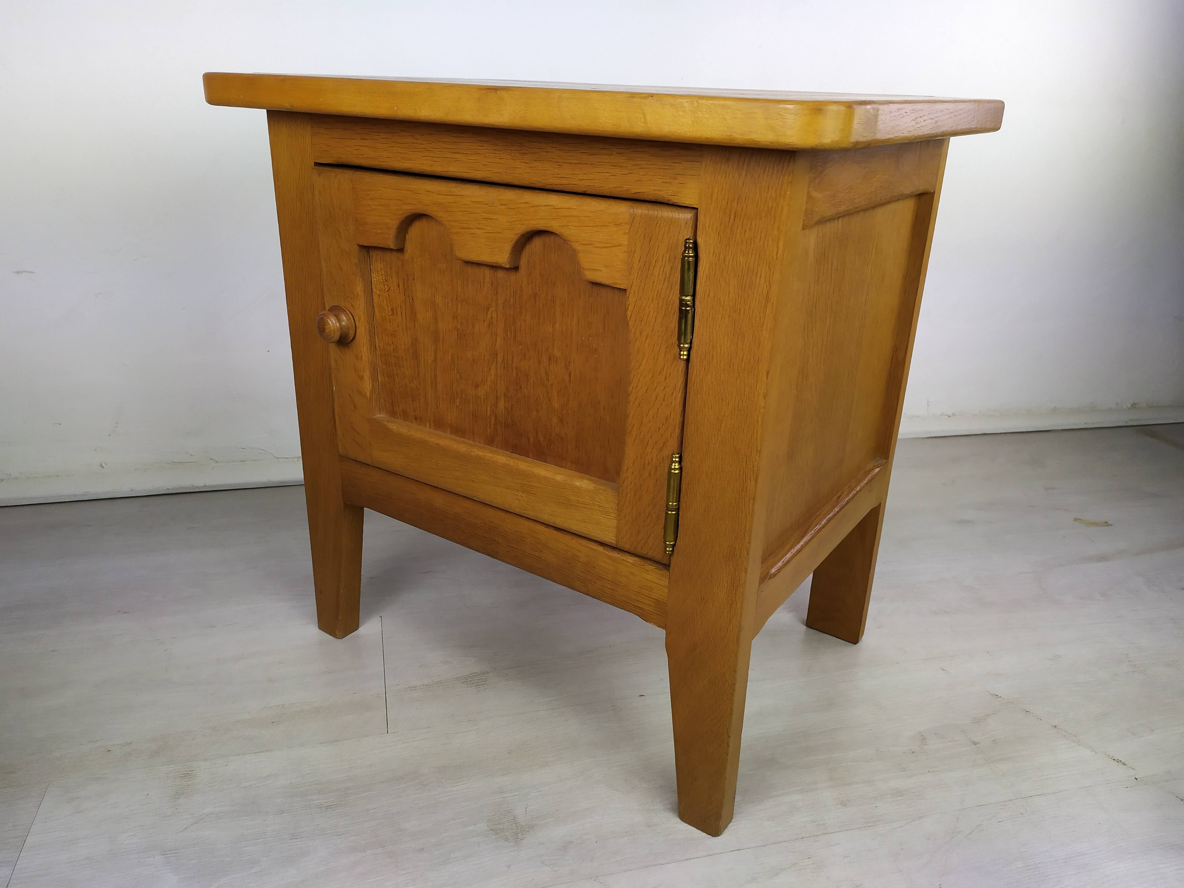Vintage oak bedside tables