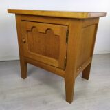 Vintage oak bedside tables