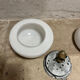 Round opaline wall lamp 1970