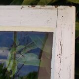 Lot of 4 oak windows H141xL112/117cm old small panes