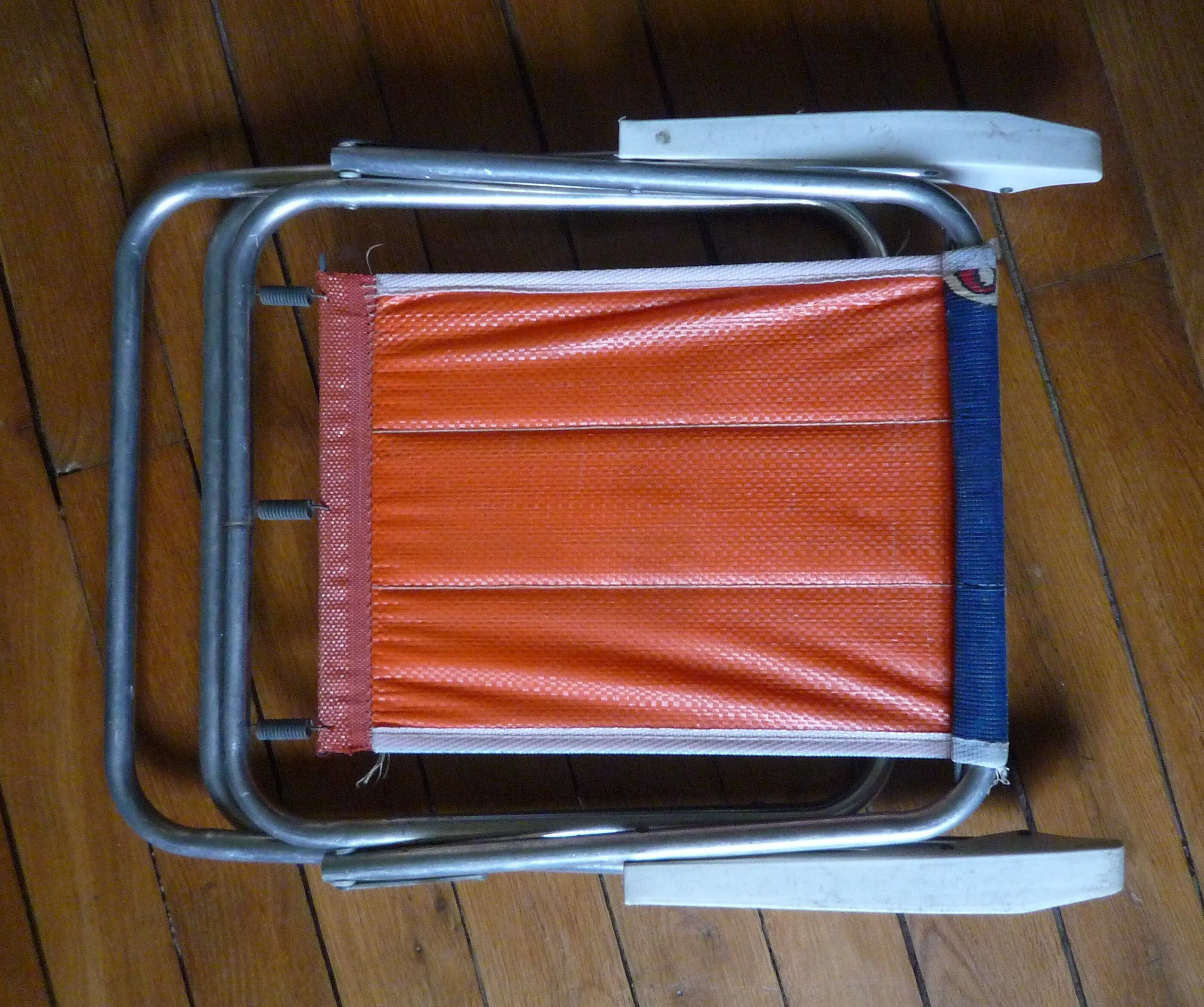 Folding camping children's chair, vintage 1970s