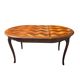 Extendable table in Louis XV style in oak (2 extensions)