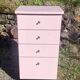 Vintage 1970s formica chest of drawers