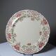 Plat de service ancien Longchamp Pâquerettes terre de fer polychrome XIXe