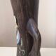 Vintage ceramic pitcher with wood effect, 1950s Vallauris?