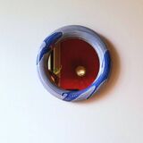 60s glazed ceramic mirror