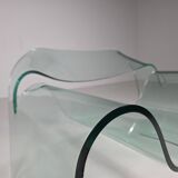 "Ghost" chair in glass by Cini Boeri for FIAM Italy, 1980s.