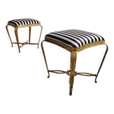 Pair of Mid Century Modern ottomans by Pier Luigi Colli from the 1950s.