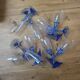 Service of 30 blue footed glasses.