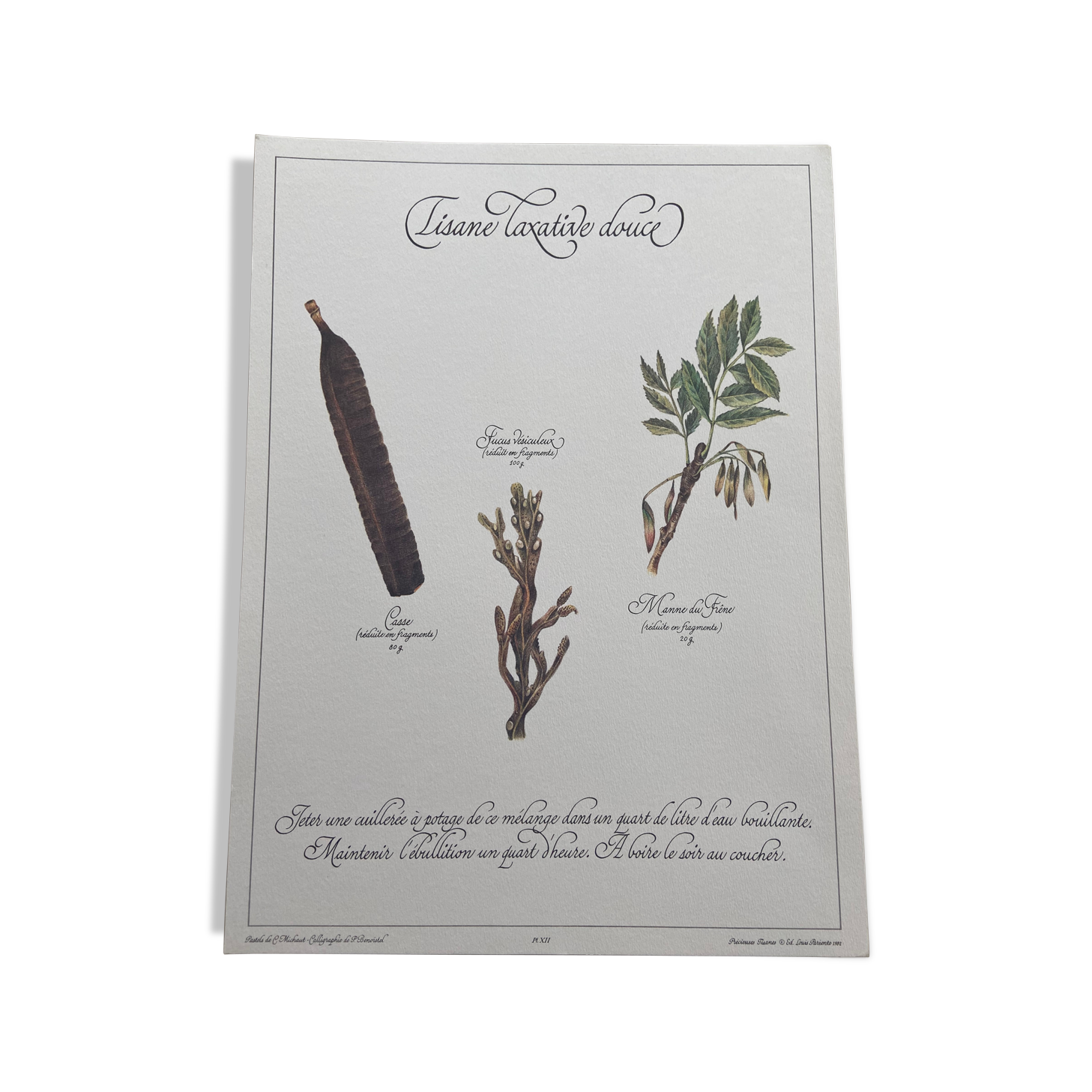 Botanical plank "Sweet laxative tisane"