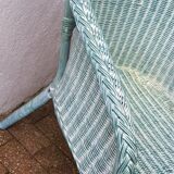 Green rattan chair