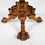 Japanese rotating library pedestal table by Gabriel Viardot, 1880