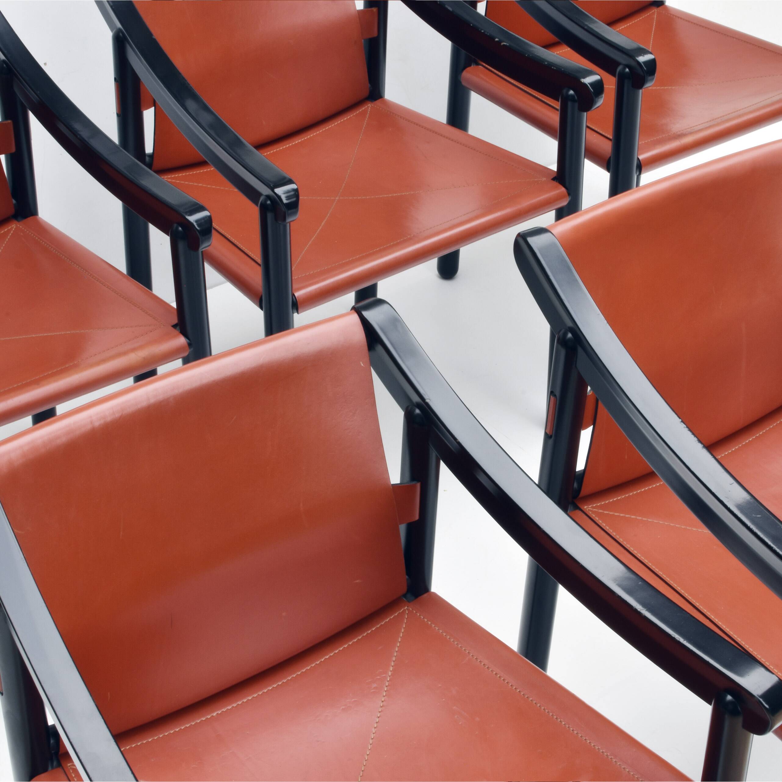 Set of 6 model 905 chairs by Vico Magistretti