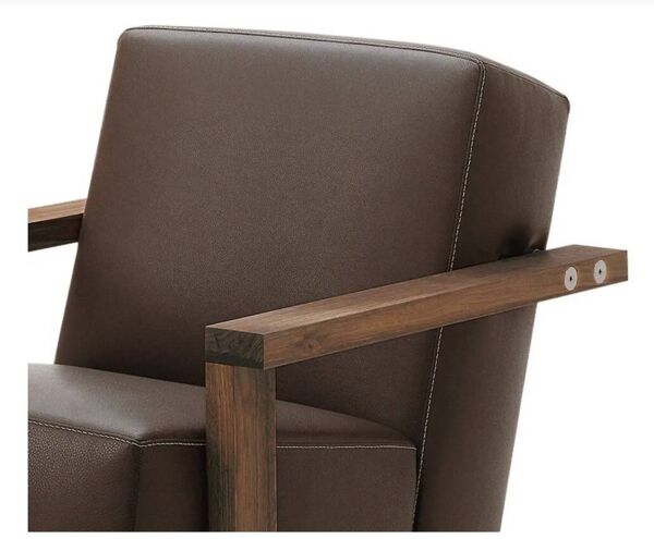 Fauteuil italien Berbena en cuir pour Riva, 1920