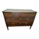 Jumping chest of drawers with 3 drawers in solid walnut, Restoration style.