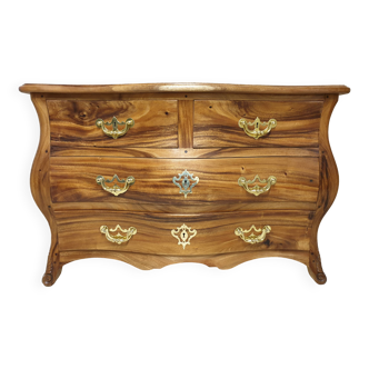 Louis XV Curved Malouine Chest of Drawers