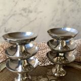 6 stainless steel cups by Guy Degrenne, 1970s