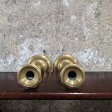 Pair of brass candlesticks