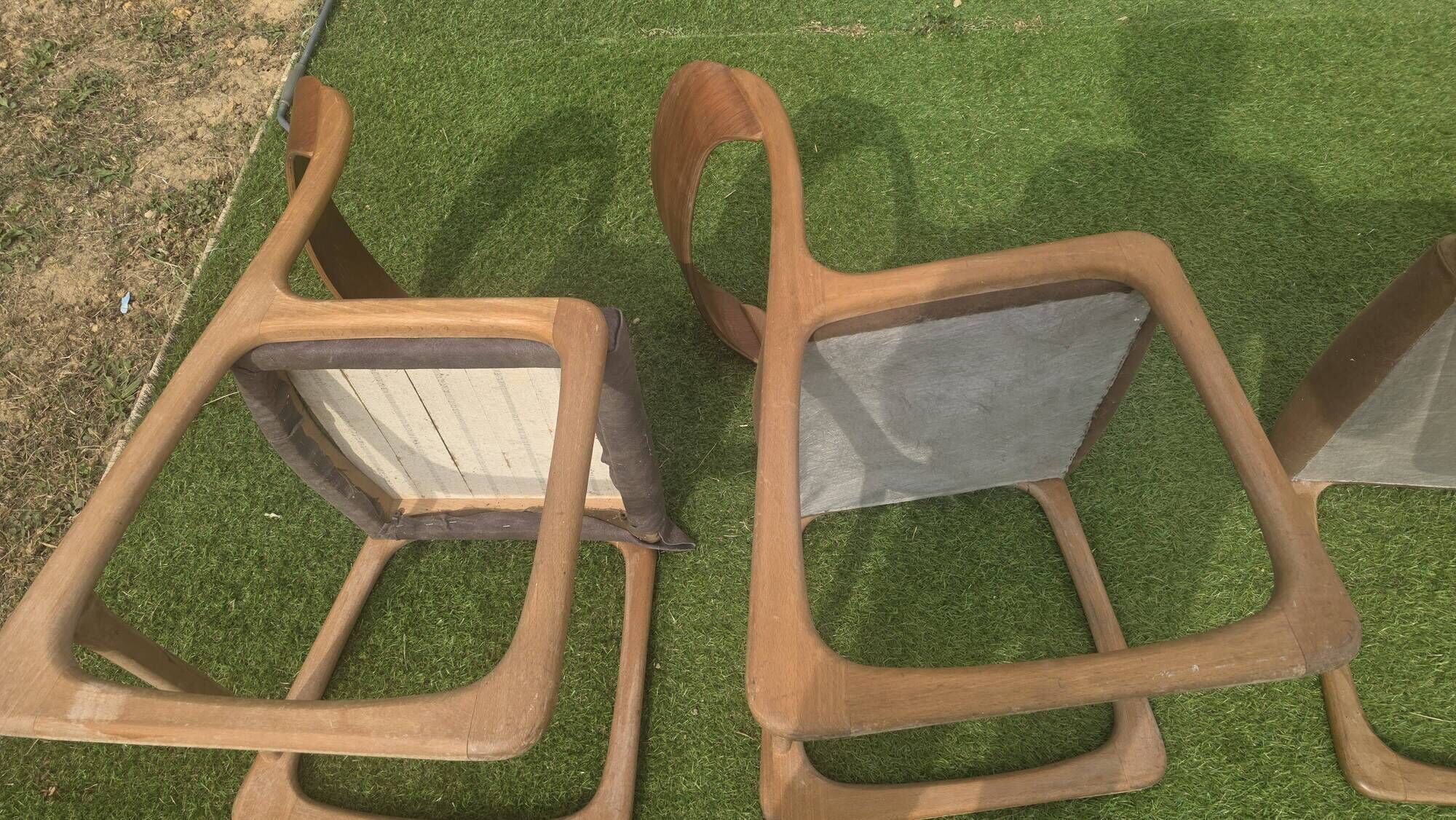 4 chaises Baumann modèle Traîneau