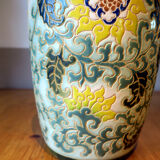 Floral vase embossed