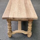 19th century farmhouse table renovated in solid oak 200cm